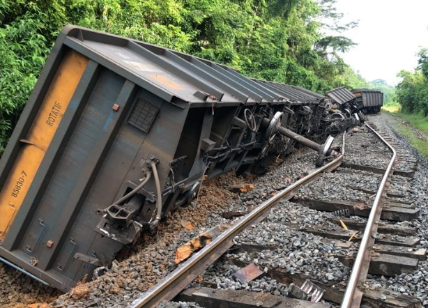 SETRAG : déraillement d’un train minéralier 